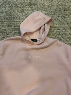 White Fox Boutique Light Pink Hooded Sweatshirt